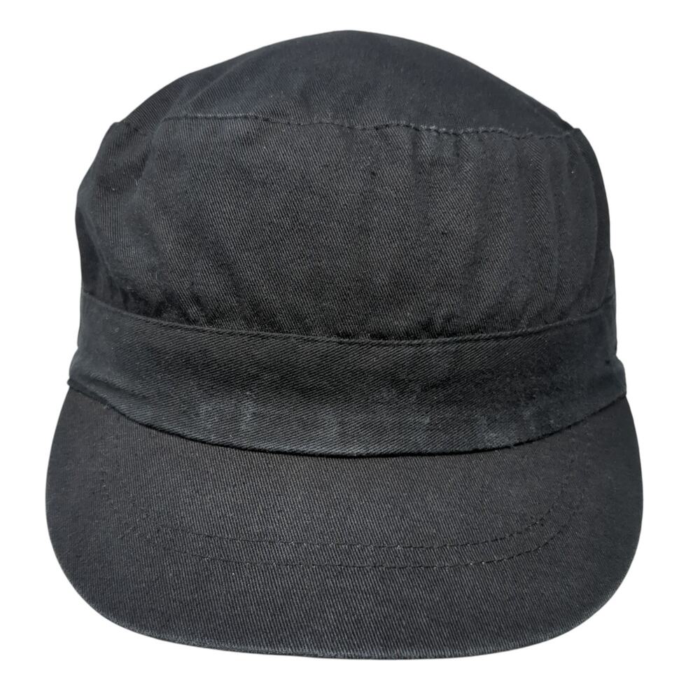 Scala Pronto Fitted Cadet Army Cap Hat Solid Blac… - image 1